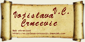 Vojislava Crnčević vizit kartica